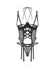 Dominna gorset i stringi otwarte 2XL/3XL
